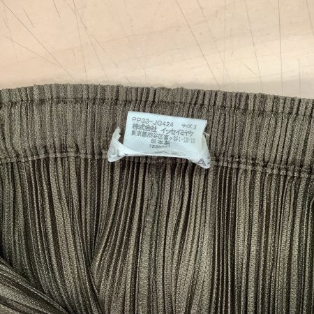  ISSEY MIYAKE イッセイミヤケ PLEATS PLEASE スカート SIZE 3 PP03-JG424 カーキ