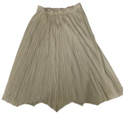 ISSEY MIYAKE イッセイミヤケ PLEATS PLEASE 変形 スカート SIZE 3 PP03-JD143 ベージュ Bランク