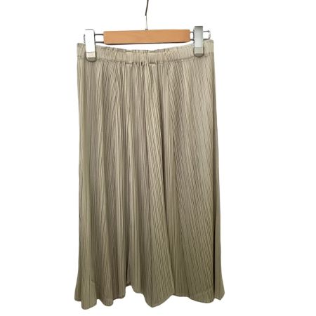 ISSEY MIYAKE イッセイミヤケ PLEATS PLEASE 変形 スカート SIZE 3 PP03-JD143 ベージュ