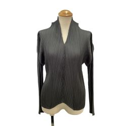 ♪♪ ISSEY MIYAKE イッセイミヤケ PLEATS PLEASE カットソー SIZE 3 PP23-JJ161 グレー Bランク