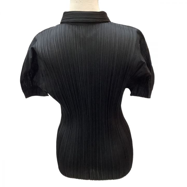 ISSEY MIYAKE イッセイミヤケ PLEATS PLEASE シャツ 肩コットン SIZE 3 PP91-JJ694 ブラック ｜中古｜なんでもリサイクルビッグバン