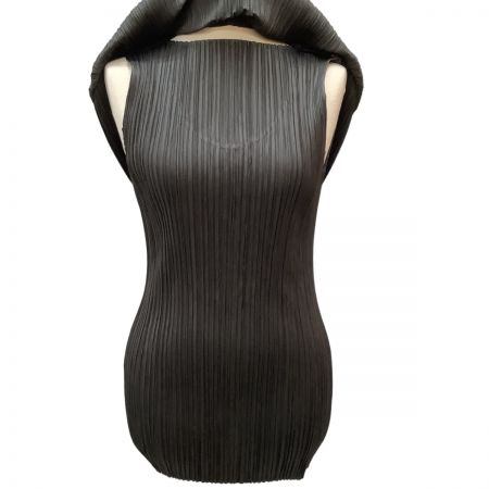  ISSEY MIYAKE イッセイミヤケ PLEATS PLEASE マント風カットソー 変形  PP63-JK648 グレー