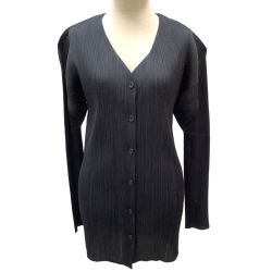♪♪ ISSEY MIYAKE イッセイミヤケ PLEATS PLEASE ジャケット  SIZE 4 PP04-JD246 ブラック Bランク