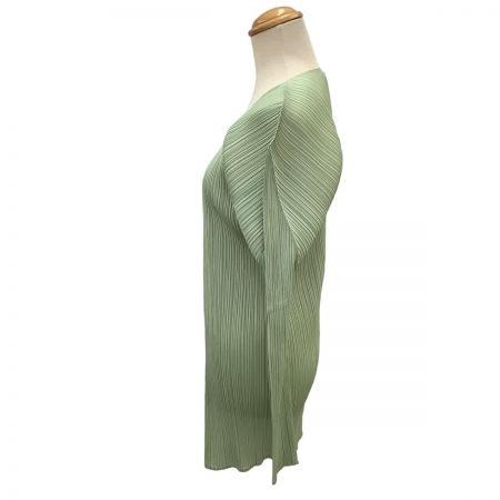  ISSEY MIYAKE イッセイミヤケ PLEATS PLEASE カーディガン SIZE 3 PP72-JO607 ミント
