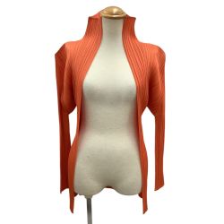 ♪♪ ISSEY MIYAKE イッセイミヤケ PLEATS PLEASE カーディガン SIZE Free PP61-JK204 オレンジ Bランク