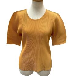 ♪♪ ISSEY MIYAKE イッセイミヤケ PLEATS PLEASE カットソー  PP93FK321 オレンジ Bランク
