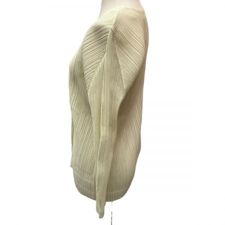  ISSEY MIYAKE イッセイミヤケ PLEATS PLEASE  カーディガン SIZE 3 PP03-J0624 ベージュ