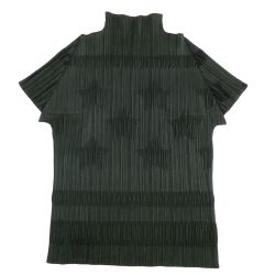 ISSEY MIYAKE イッセイミヤケ PLEATS PLEASE カットソー 星柄 SIZE 3 PP81-JK142 カーキ Bランク