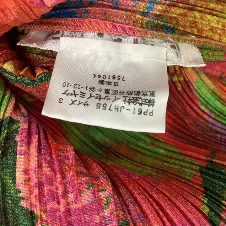PLEATS PLEASE ワンピース　ノースリーブ　柄 プリーツプリーズ PLEATS PLEASE イッセイミヤケ REFRACTION