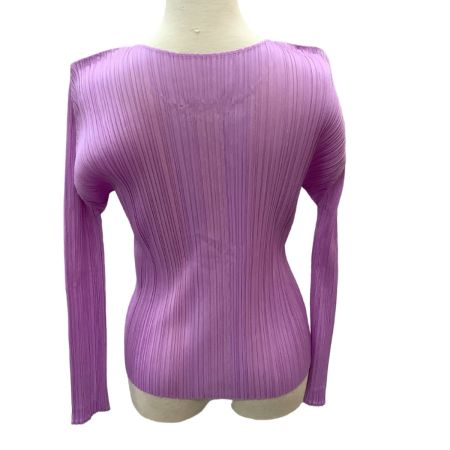 ISSEY MIYAKE イッセイミヤケ PLEATS PLEASE カットソー SIZE 3 PP71-JK612 バイオレット