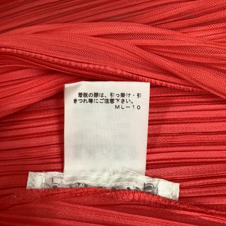  ISSEY MIYAKE イッセイミヤケ PLEATS PLEASE カーディガン  SIZE 3 PP61-J0762 サーモンピンク