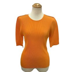 ♪♪ ISSEY MIYAKE イッセイミヤケ PLEATS PLEASE カットソー SIZE 3 PP43FK304 オレンジ Bランク