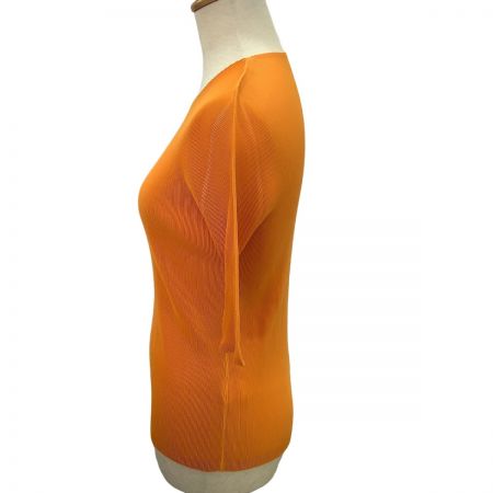  ISSEY MIYAKE イッセイミヤケ PLEATS PLEASE カットソー SIZE 3 PP43FK304 オレンジ