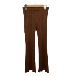 ♪♪ ISSEY MIYAKE イッセイミヤケ PLEATS PLEASE パンツ  ブラウン Bランク
