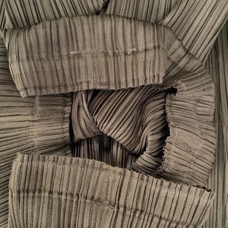 ISSEY MIYAKE イッセイミヤケ PLEATS PLEASE パンツ  ブラウン