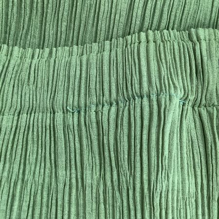  ISSEY MIYAKE FETE イッセイミヤケ パンツ プリーツ  黄緑