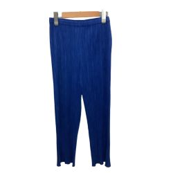 ISSEY MIYAKE イッセイミヤケ PLEATS PLEASE 転写 パンツ SIZE 1 PP86-JF243 ブルー Bランク