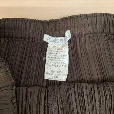  ISSEY MIYAKE イッセイミヤケ PLEATS PLEASE パンツ SIZE 2 PP53-JF643 ブラウン