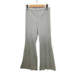 ISSEY MIYAKE イッセイミヤケ PLEATS PLEASE パンツ SIZE 1 PP51-JF565 ライトグレー Bランク