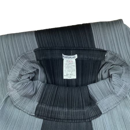 ISSEY MIYAKE イッセイミヤケ PLEATS PLEASE スカート バイカラー PP63-JG413 ブラック×グレー