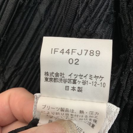  ISSEY MIYAKE FETE 刺繍 プリーツ ジャケット SIZE 2 IF44FJ789 ブラック