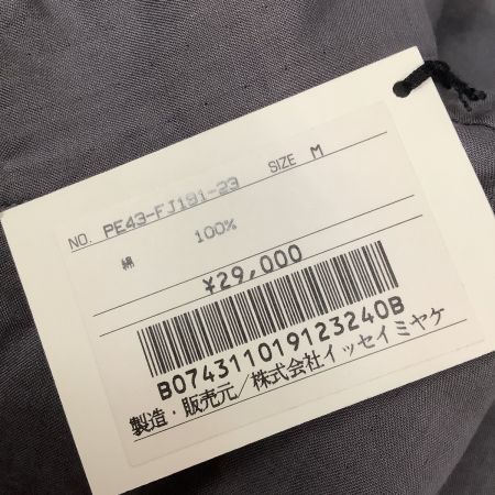  ISSEY MIYAKE イッセイミヤケ カットソー タグ付き 未使用 SIZE M PE43-FJ191-23 グレー
