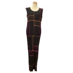 ♪♪ ISSEY MIYAKE イッセイミヤケ PLEATS PLEASE 蛍光ライン ワンピース SIZE 4 PP64JH541 ブラック Bランク