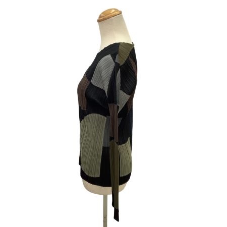 ISSEY MIYAKE イッセイミヤケ PLEATS PLEASE カットソー  SIZE 3 PP43-JK831 ブラック