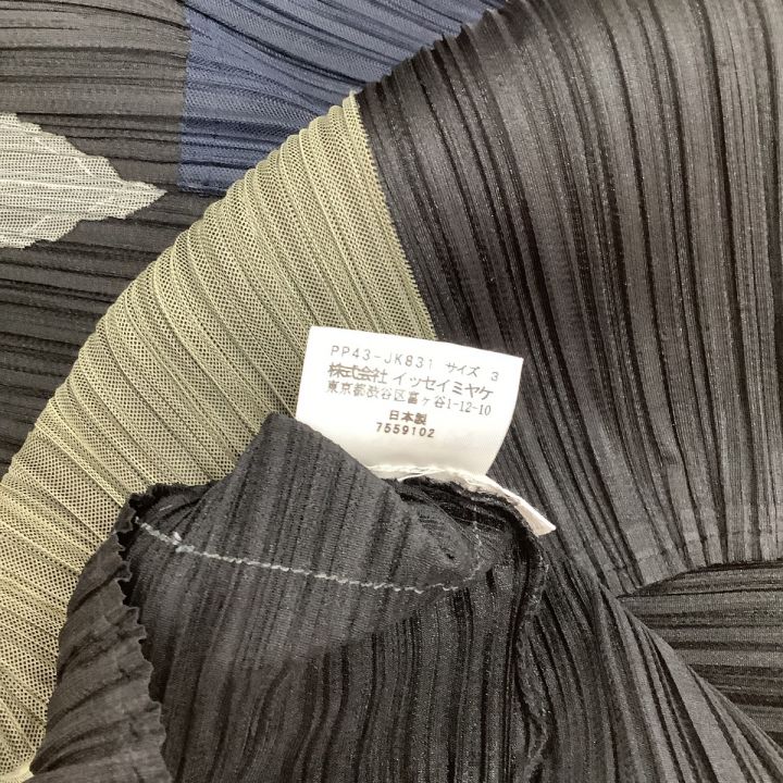 ISSEY MIYAKE イッセイミヤケ PLEATS PLEASE カットソー SIZE 3 PP43-JK831  ブラック｜中古｜なんでもリサイクルビッグバン