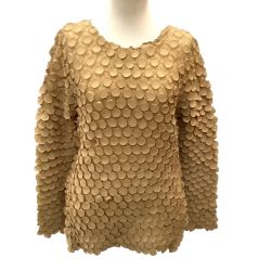 ISSEY MIYAKE イッセイミヤケ ポップコーン 変形 カットソー SIZE 2 IM14FJ905 ベージュ Bランク