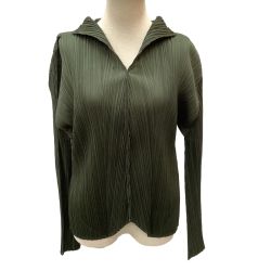 ♪♪ ISSEY MIYAKE イッセイミヤケ PLEATS PLEASE 変形 カットソー SIZE 3 PP23JJ161 グリーン Bランク