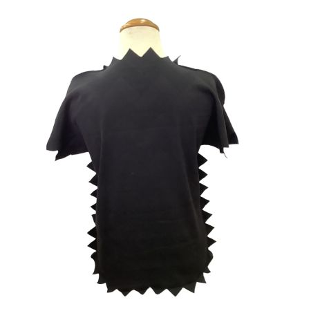ISSEY MIYAKE イッセイミヤケ PLEATS PLEASE ギザギザ 変形カットソー  PP92LK912 ブラック