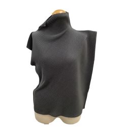 ISSEY MIYAKE イッセイミヤケ 変形 タートルネックカットソー プリーツ SIZE 2 IM12FJ515 グレー Bランク