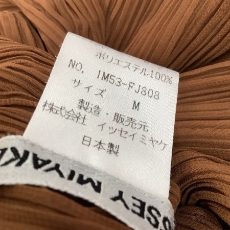 ISSEY MIYAKE イッセイミヤケ  SIZE 3 IM53-FJ808 ブラウン 重ね着風 カットソー プリーツ SIZE M