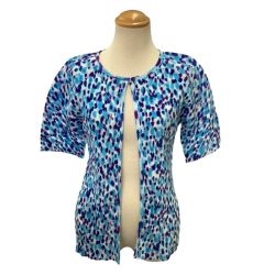 ISSEY MIYAKE イッセイミヤケ PLEATS PLEASE  カーディガン ドット SIZE 3 PP51-F0384 ブルー Bランク