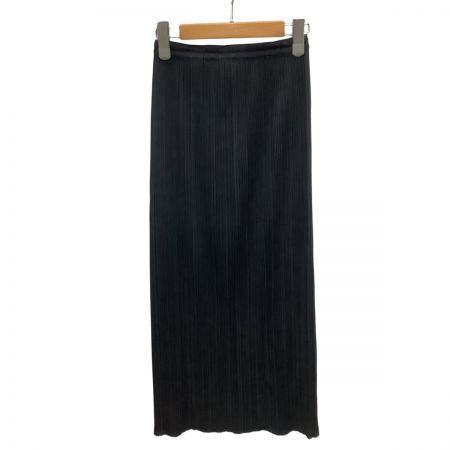  ISSEY MIYAKE イッセイミヤケ PLEATS PLEASE ロングスカート SIZE 3 PP05-JG001 ブラック