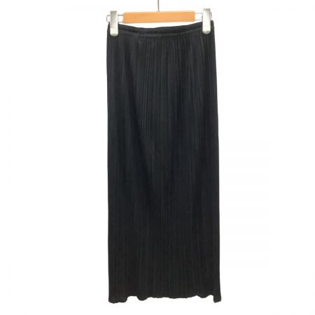  ISSEY MIYAKE イッセイミヤケ PLEATS PLEASE ロングスカート SIZE 3 PP05-JG001 ブラック