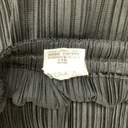  ISSEY MIYAKE イッセイミヤケ PLEATS PLEASE ロングスカート SIZE 3 PP05-JG001 ブラック