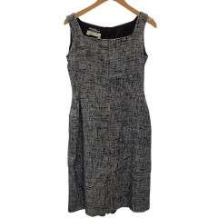 Ferragamo フェラガモ レディース ノースリーブワンピース SIZE 40 ネイビー Bランク