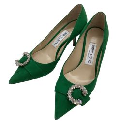 ♪♪ JIMMY CHOO ジミーチュウ 2022年 春夏モデル MALACHITE パンプス SIZE 36 グリーン Bランク