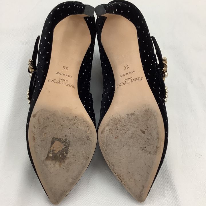 JIMMY CHOO ジミーチュウ レディース ブーティー ショートブーツ SIZE 36 ブラック｜中古｜なんでもリサイクルビッグバン