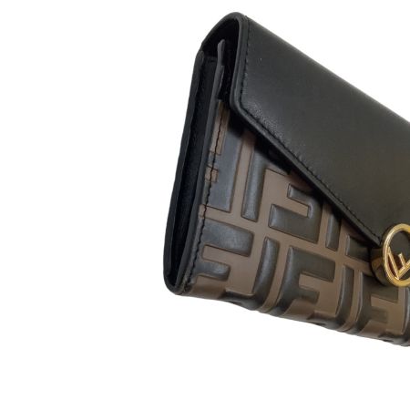 FENDI 長財布 ズッカ コンチネンタル ベージュ