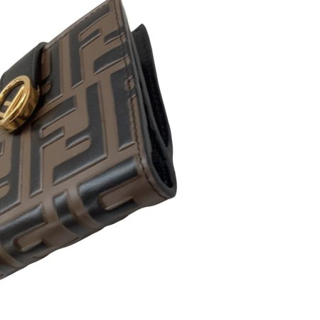 FENDI フェンディ ２つ折り財布 ズッカ柄 コンチネンタル ブラウン