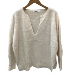 CEaRET シーレット レディース  ニット FOX90％カシミヤ10％ SIZE 2 ホワイト Bランク