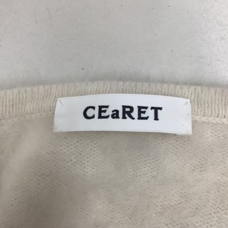 CEaRET シーレット レディース  ニット FOX90％カシミヤ10％ SIZE 2 ホワイト