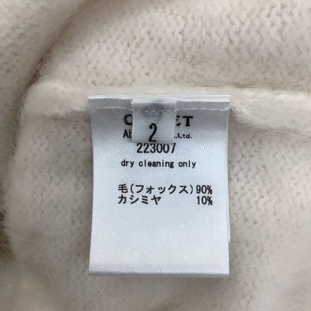 CEaRET シーレット レディース  ニット FOX90％カシミヤ10％ SIZE 2 ホワイト