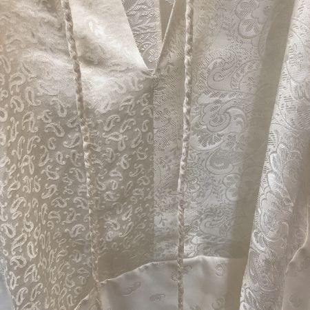  Chloe クロエ レディース　カットソー シルク100% 総柄 刺繍 SIZE 36 ホワイト