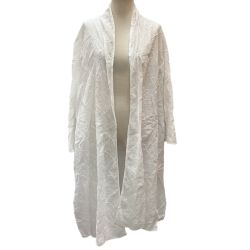 ♪♪ JURGEN LEHL ヨーガンレール レディース ロングカーディガン SIZE M ホワイト Bランク