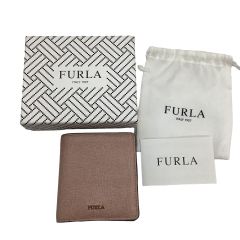 FURLA フルラ レディース コンパクト ２つ折り財布 ピンク Bランク