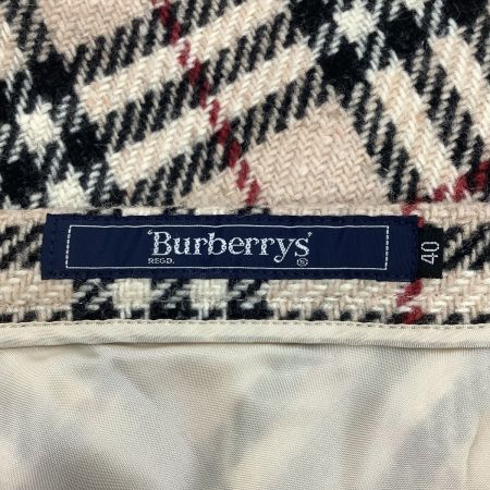  Burberrys バーバリーズ レディース スカート SIZE 40 ウール ノバチェック  ベージュ